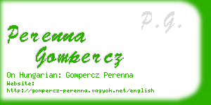 perenna gompercz business card